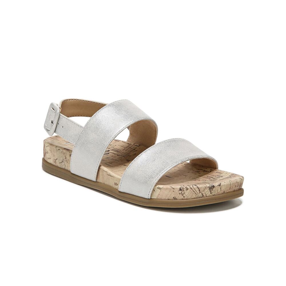 New LifeStride Holiday Sandal in Silver Women's Size 8.5 - Picture 1 of 9